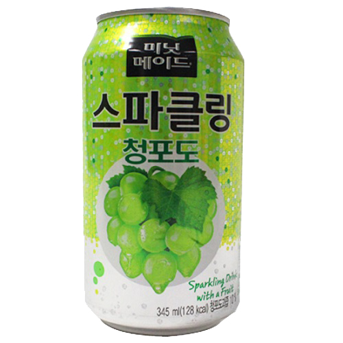 미닛메이드 스파클링 청포도 345ml