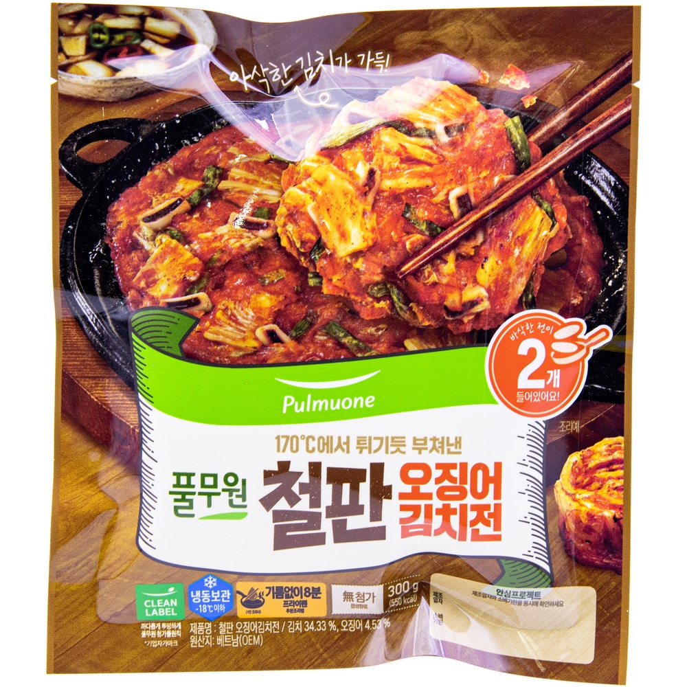 풀무원 철판오징어김치전 300g
