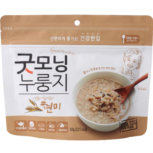 제이식품 굿모닝누룽지 현미 60g