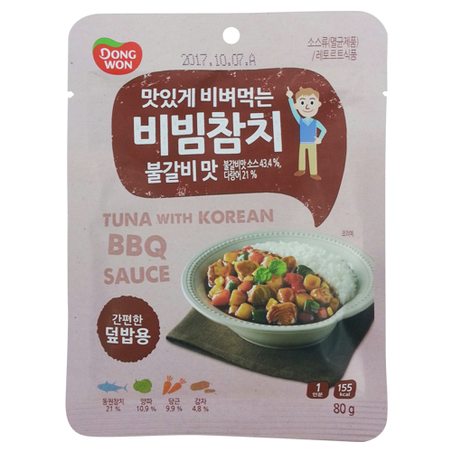 동원 비빔참치 불갈비맛 80g