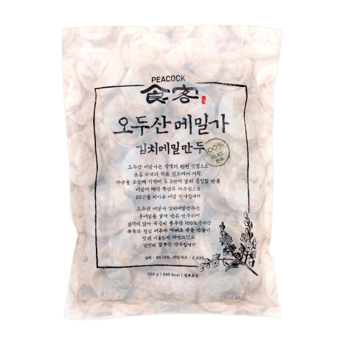 피코크 식객 오두산메밀가 김치메밀만두 700g