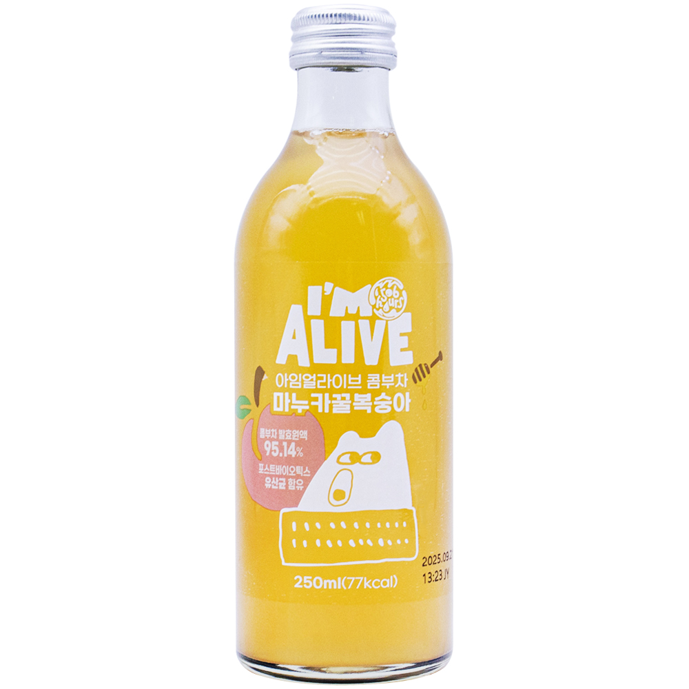 아임얼라이브 콤부차 마누카꿀복숭아 250mL