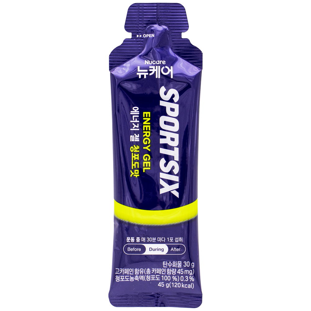 대상웰라이프 뉴케어 스포식스 에너지 젤 청포도맛 45g