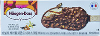 하겐다즈 바닐라 캐러멜 아몬드 아이스크림 바 80ml