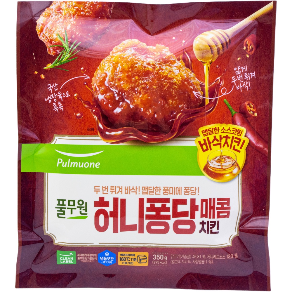 풀무원 허니퐁당 매콤치킨 350g