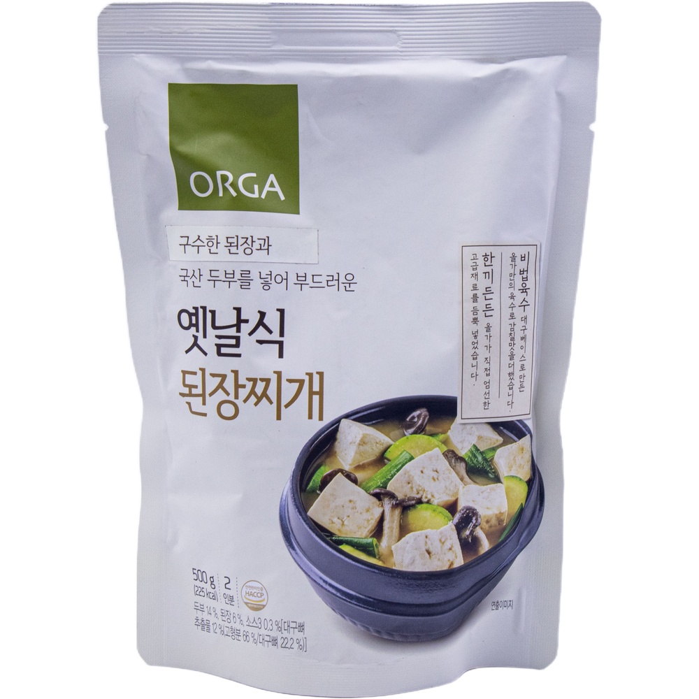 풀무원 올가 옛날식 된장찌개 500g