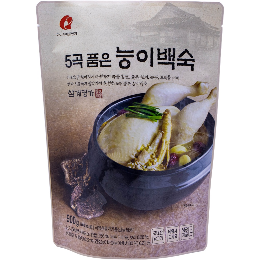 마니커 삼계명가 5곡 품은 능이백숙 900g