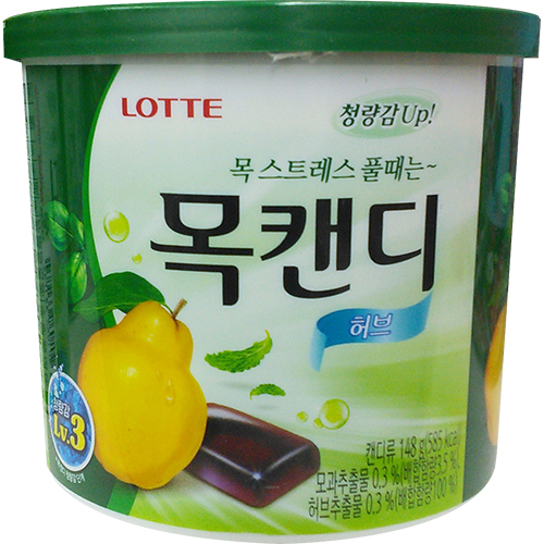 롯데 목캔디 허브 148g