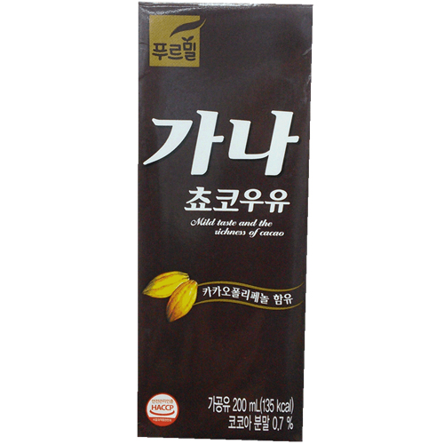 푸르밀 가나 쵸코우유 200ml