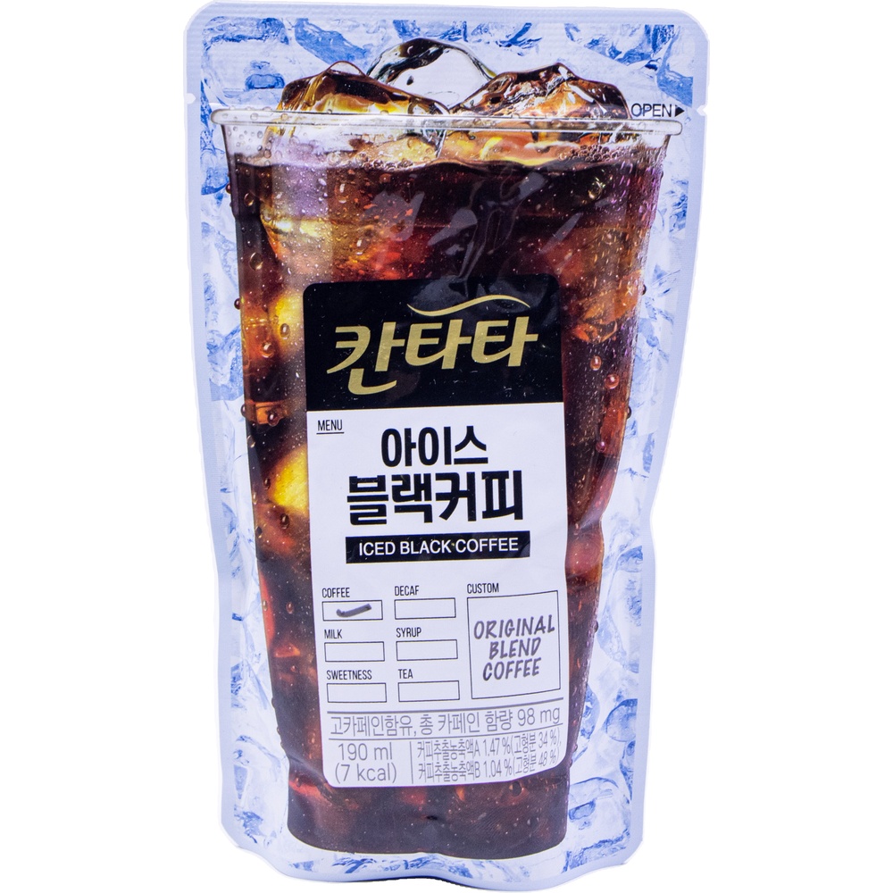 롯데 칸타타 아이스 블랙커피 190mL