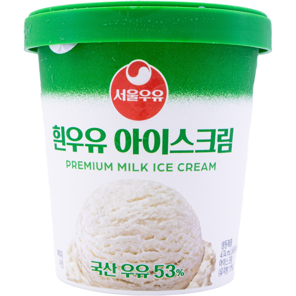 서울우유 흰우유 아이스크림 474mL
