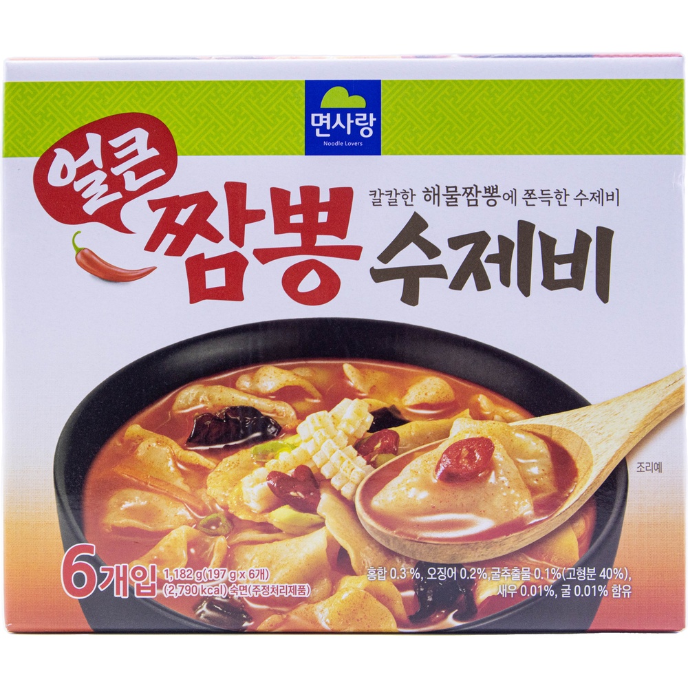 면사랑 얼큰 짬뽕 수제비 197g