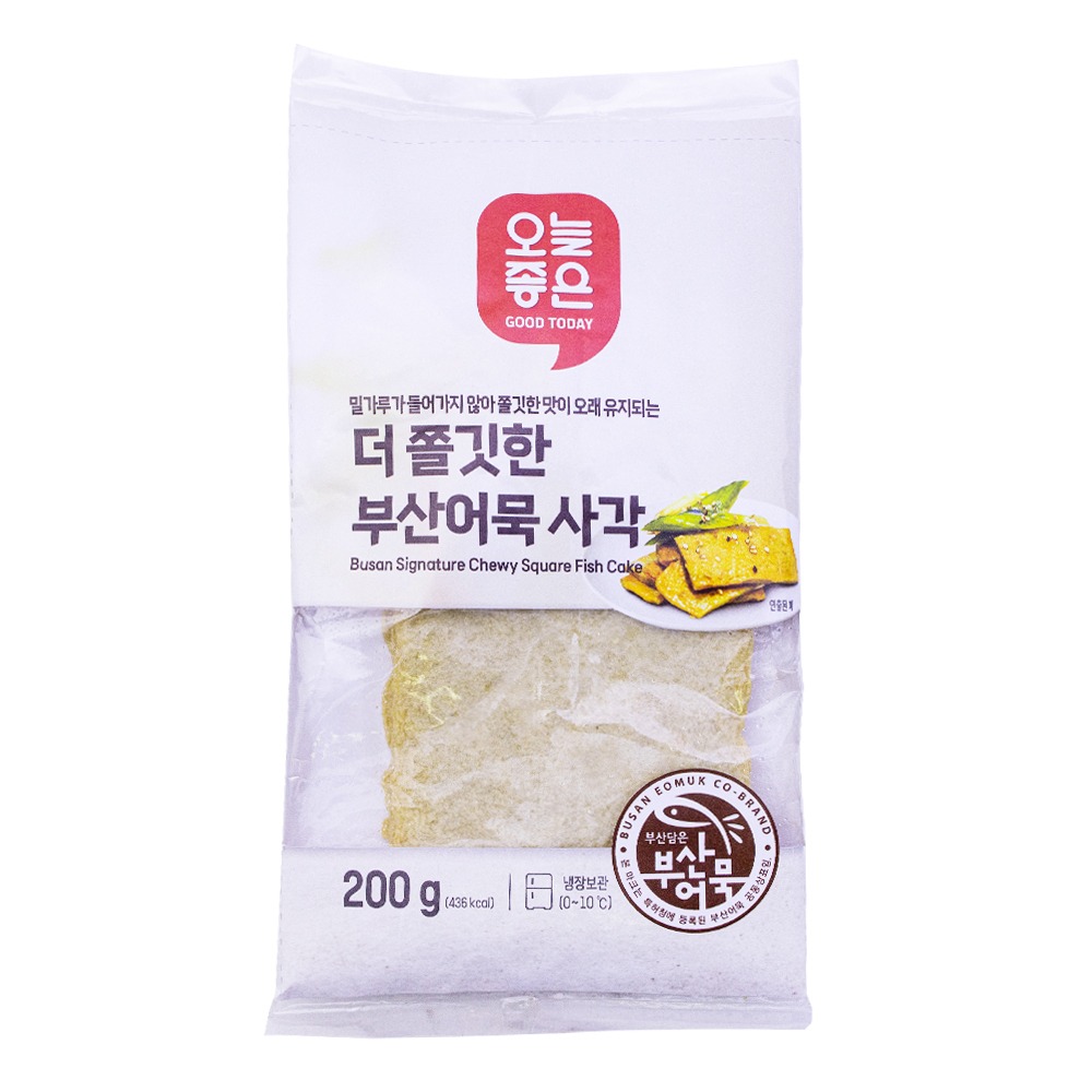 롯데 오늘좋은 더 쫄깃한 부산어묵 사각 200g