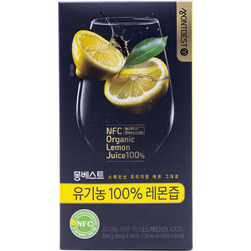 몽베스트 유기농 100% 레몬즙 20g