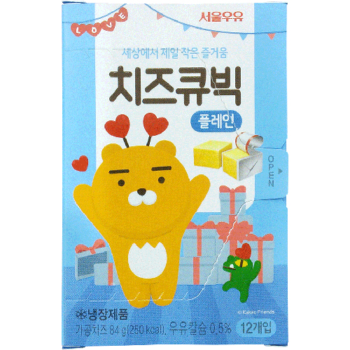 서울우유 치즈큐빅 플레인 84g