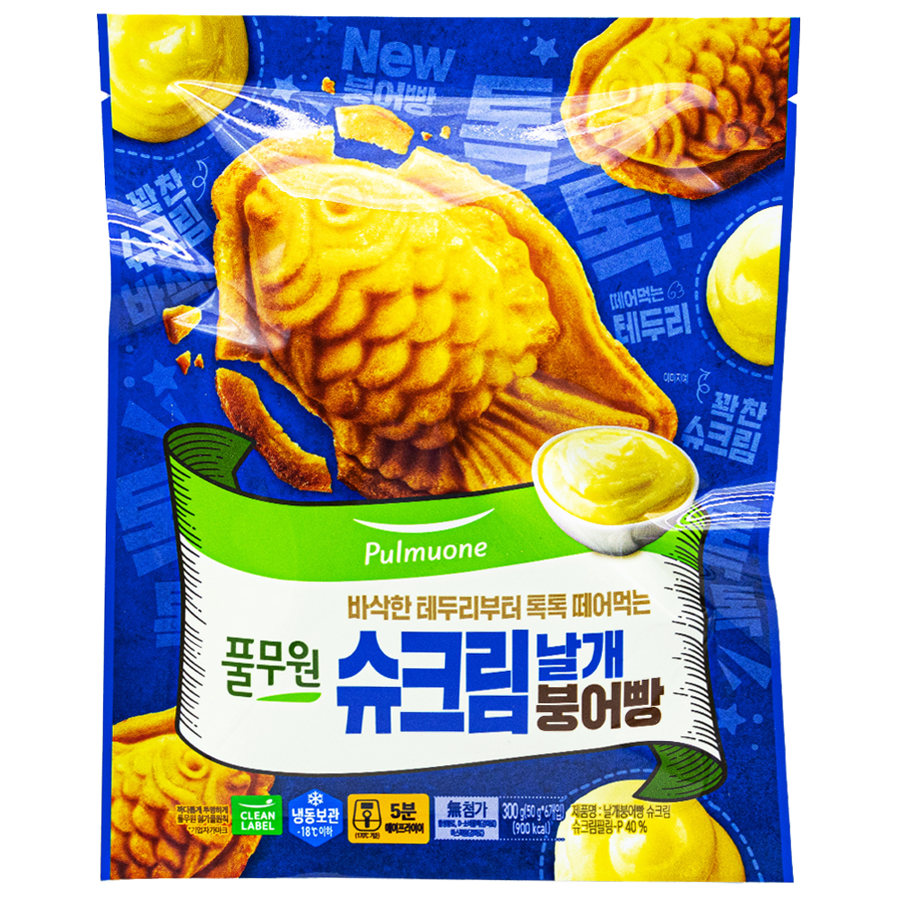 풀무원 날개붕어빵 슈크림 300g