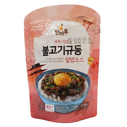 풀무원 찬마루 불고기규동 덮밥소스 120g