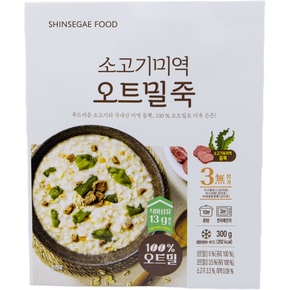 신세계푸드 소고기미역 오트밀죽 300g