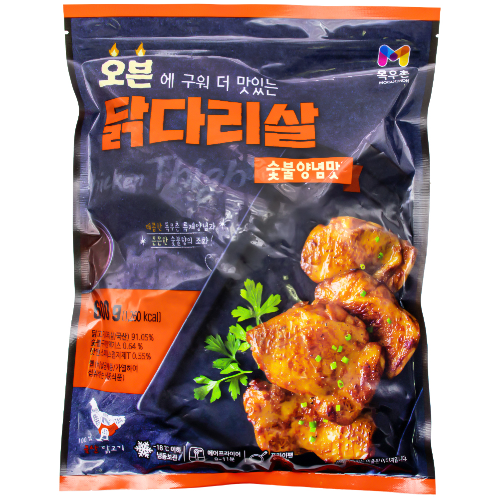 농협 목우촌 오븐닭다리살 숯불양념맛 600g