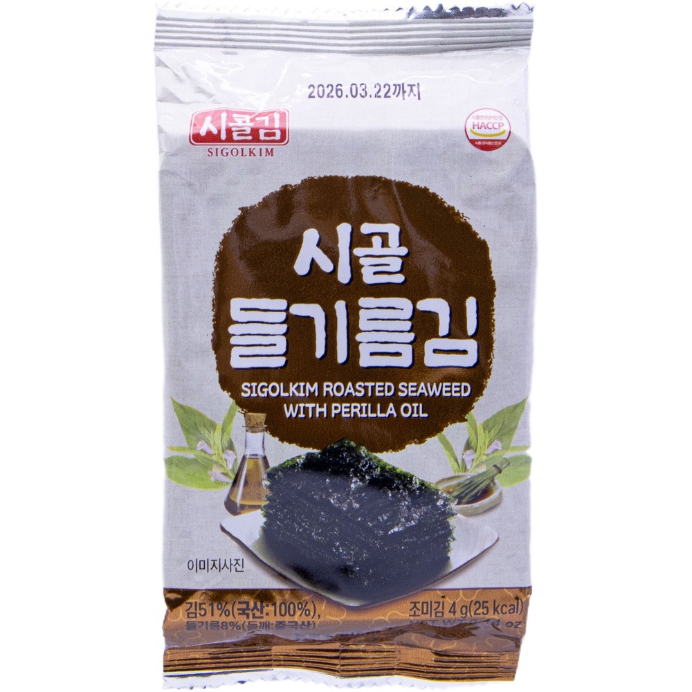 시골김 시골 들기름김 4g