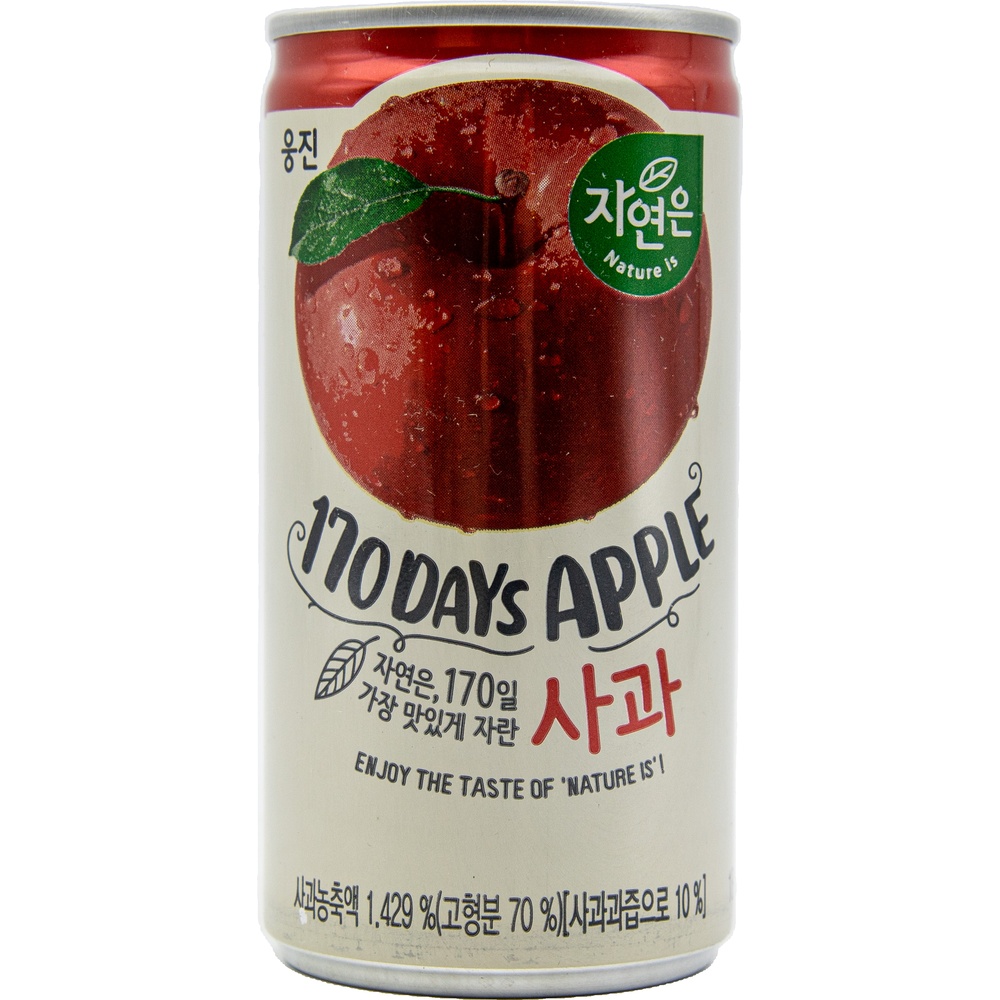 웅진 자연은 170일 가장 맛있게 자란 사과 180mL