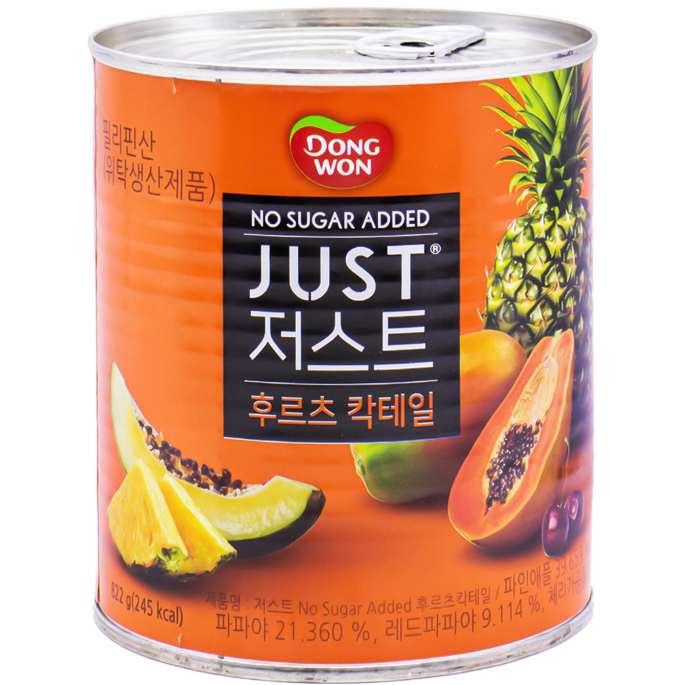 동원 저스트 노슈가 후르츠 칵테일 822g