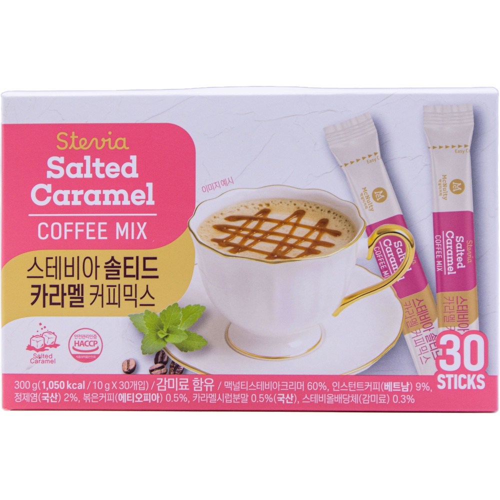 맥널티 스테비아 솔티드 카라멜 커피믹스 10g