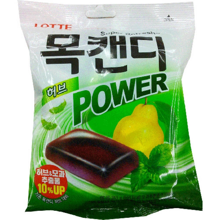롯데 목캔디 허브 243g