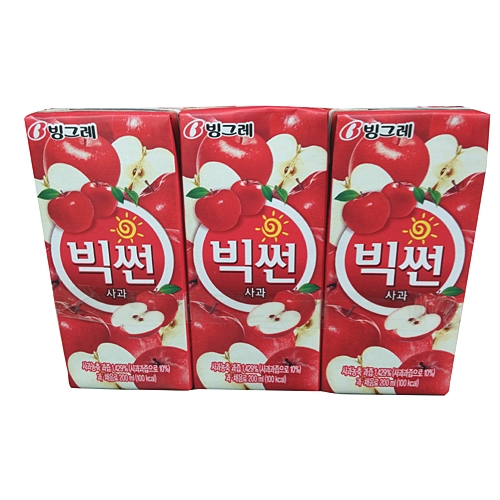 빙그레 빅썬 사과 200ml