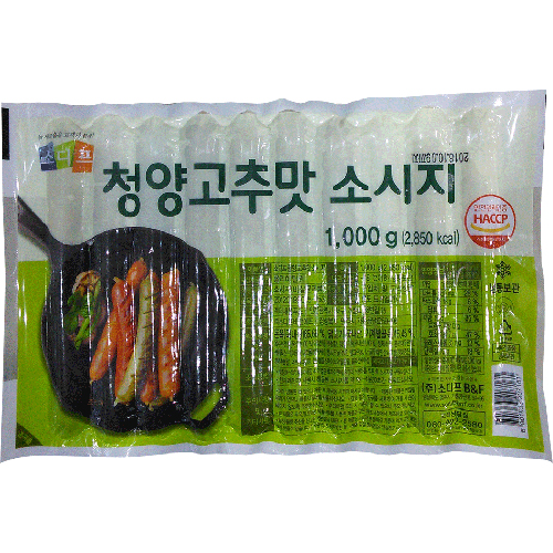 소디프 청양고추맛 소시지 1000g