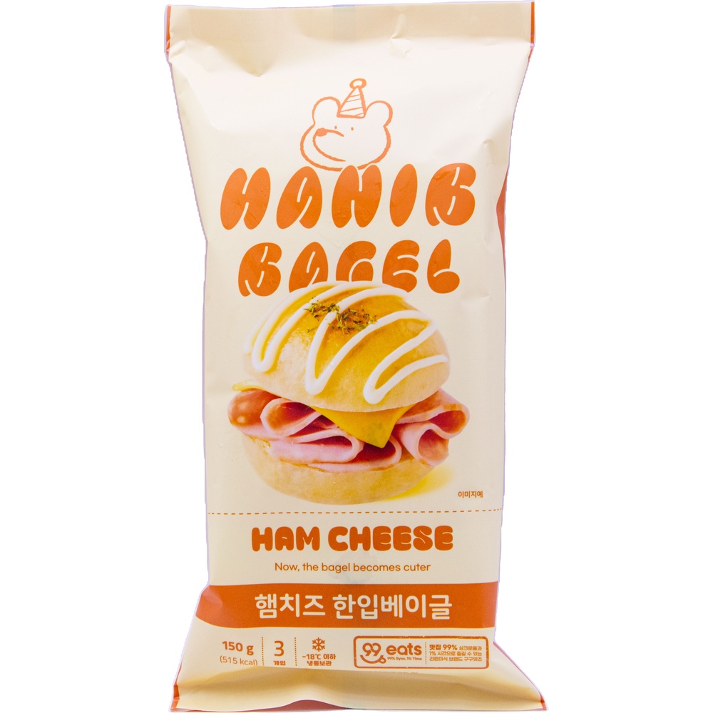 잇웨이브 구구잇츠 한입베이글 햄치즈 150g