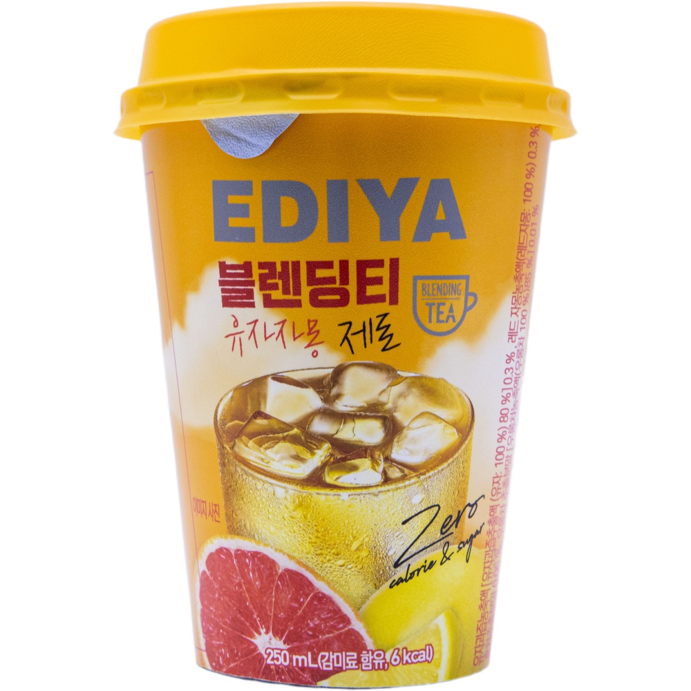 이디야 블렌딩티 유자자몽 제로 250mL