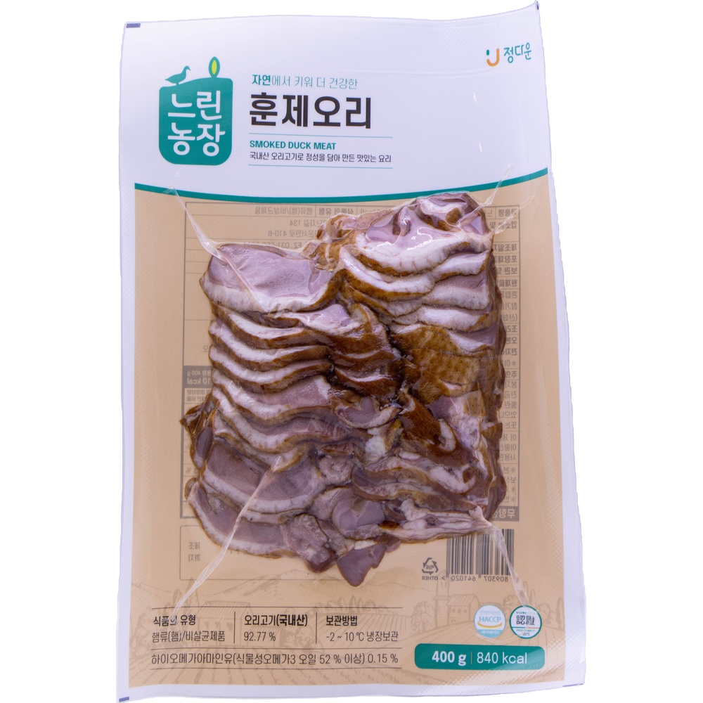 정다운 느린농장 훈제오리 400g