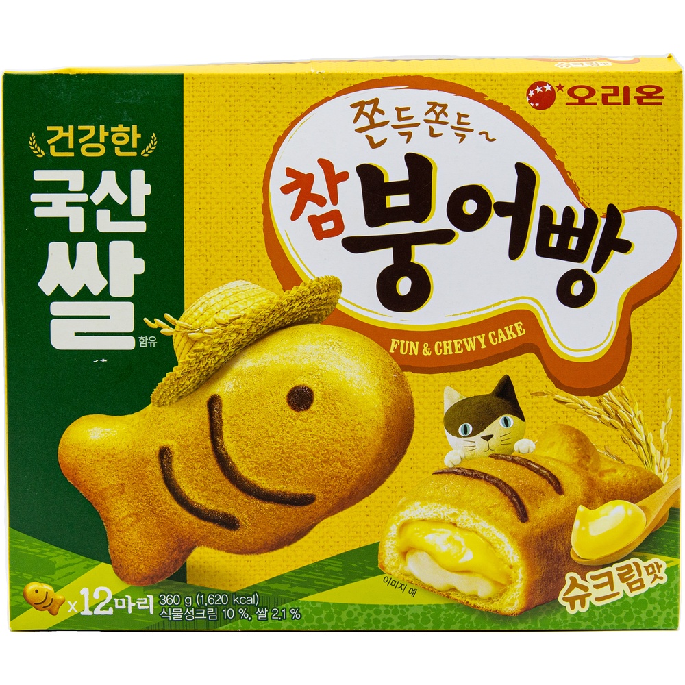 오리온 쫀득쫀득 참붕어빵 슈크림맛 30g