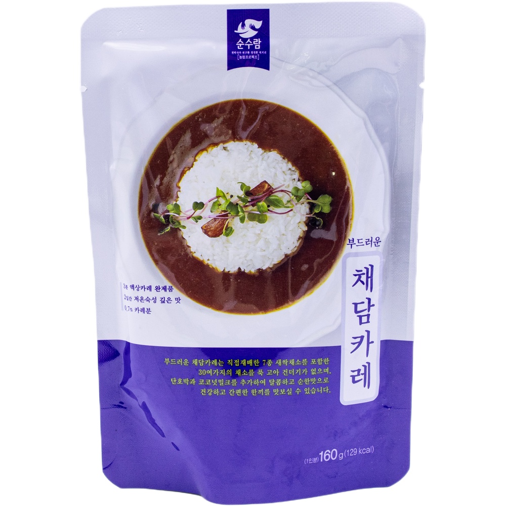 순수람 진안고원 부드러운 채담카레 160g