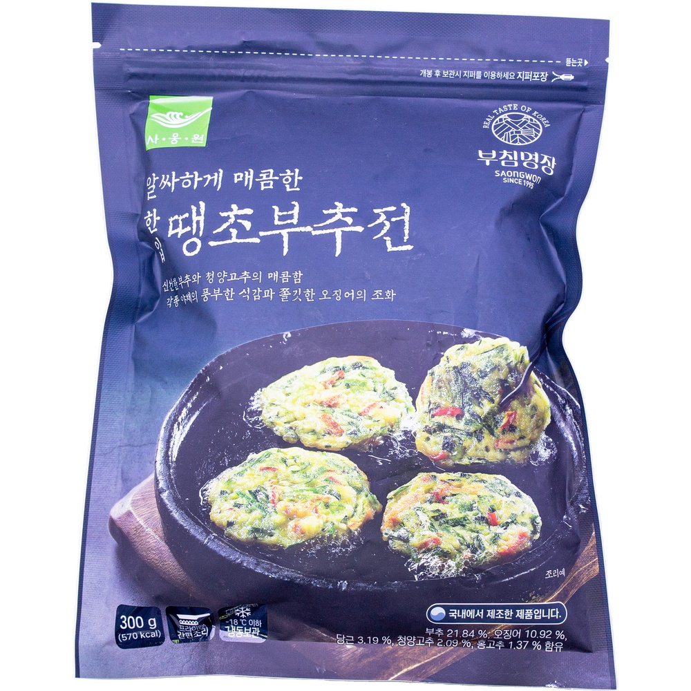 사옹원 한입 땡초부추전 300g