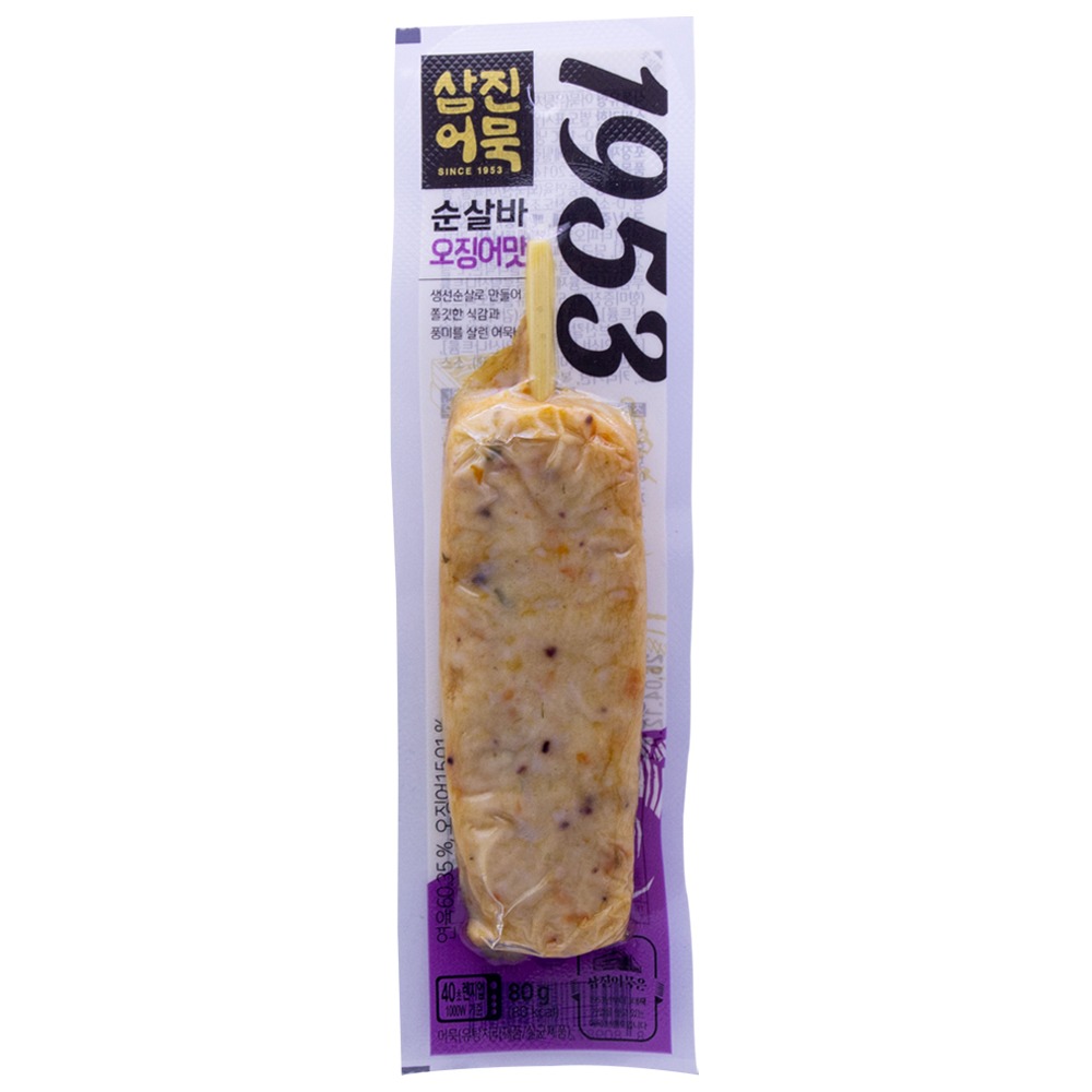 삼진어묵 순살바 오징어맛 80g