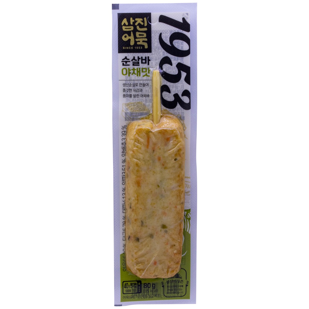 삼진어묵 순살바 야채맛 80g