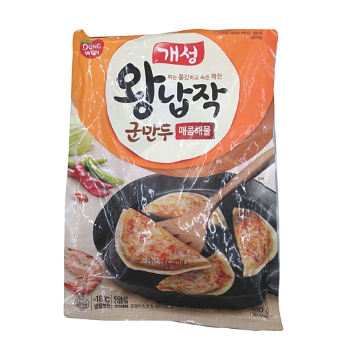 동원 개성 왕납작 군만두 매콤해물 480g