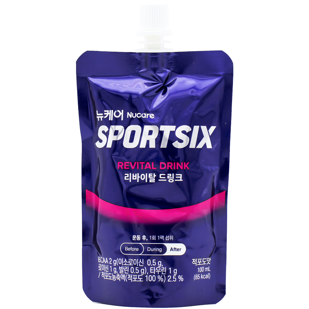 대상웰라이프 뉴케어 스포식스 리바이탈 드링크 적포도맛 100mL