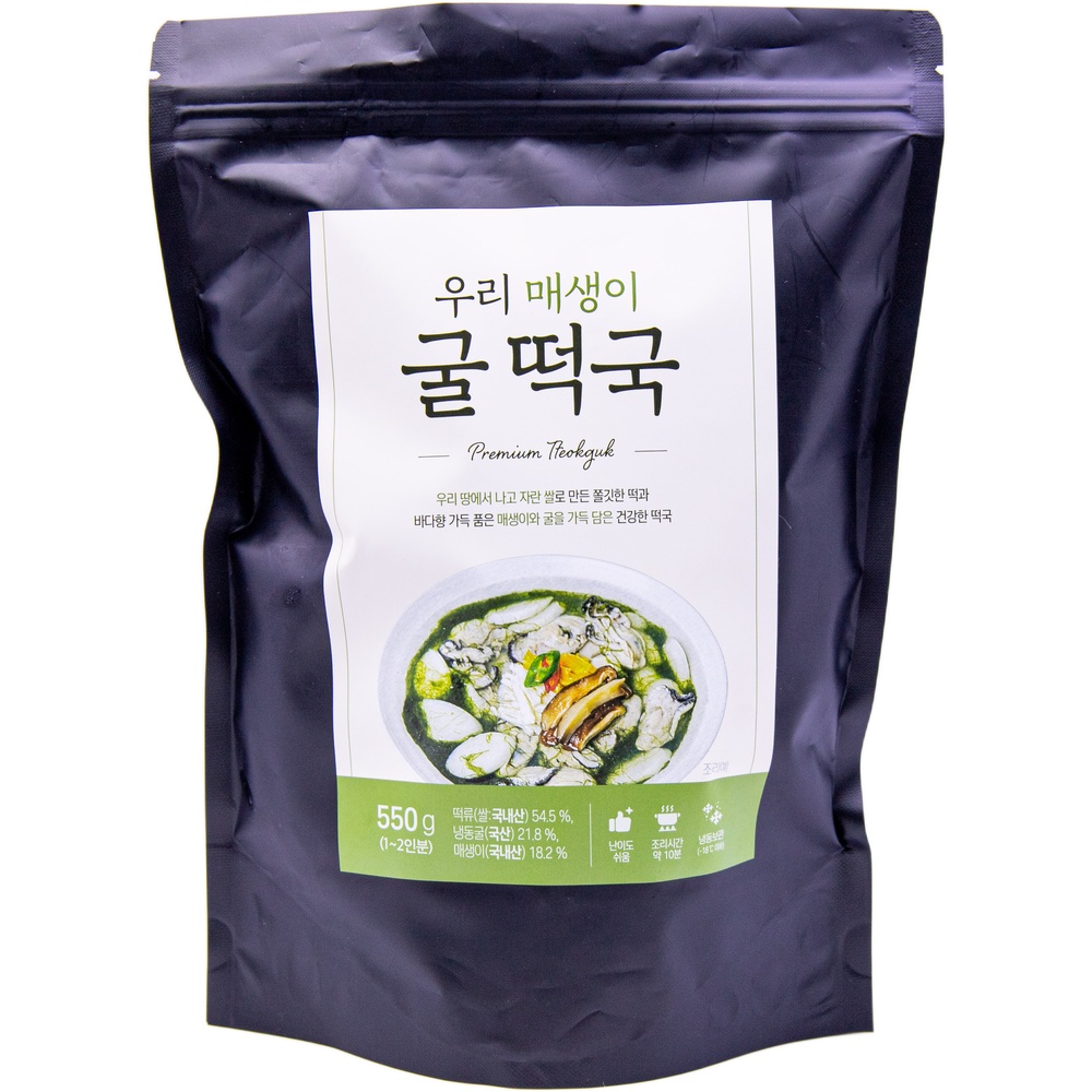 케이푸드링크 우리 매생이 굴 떡국 550g