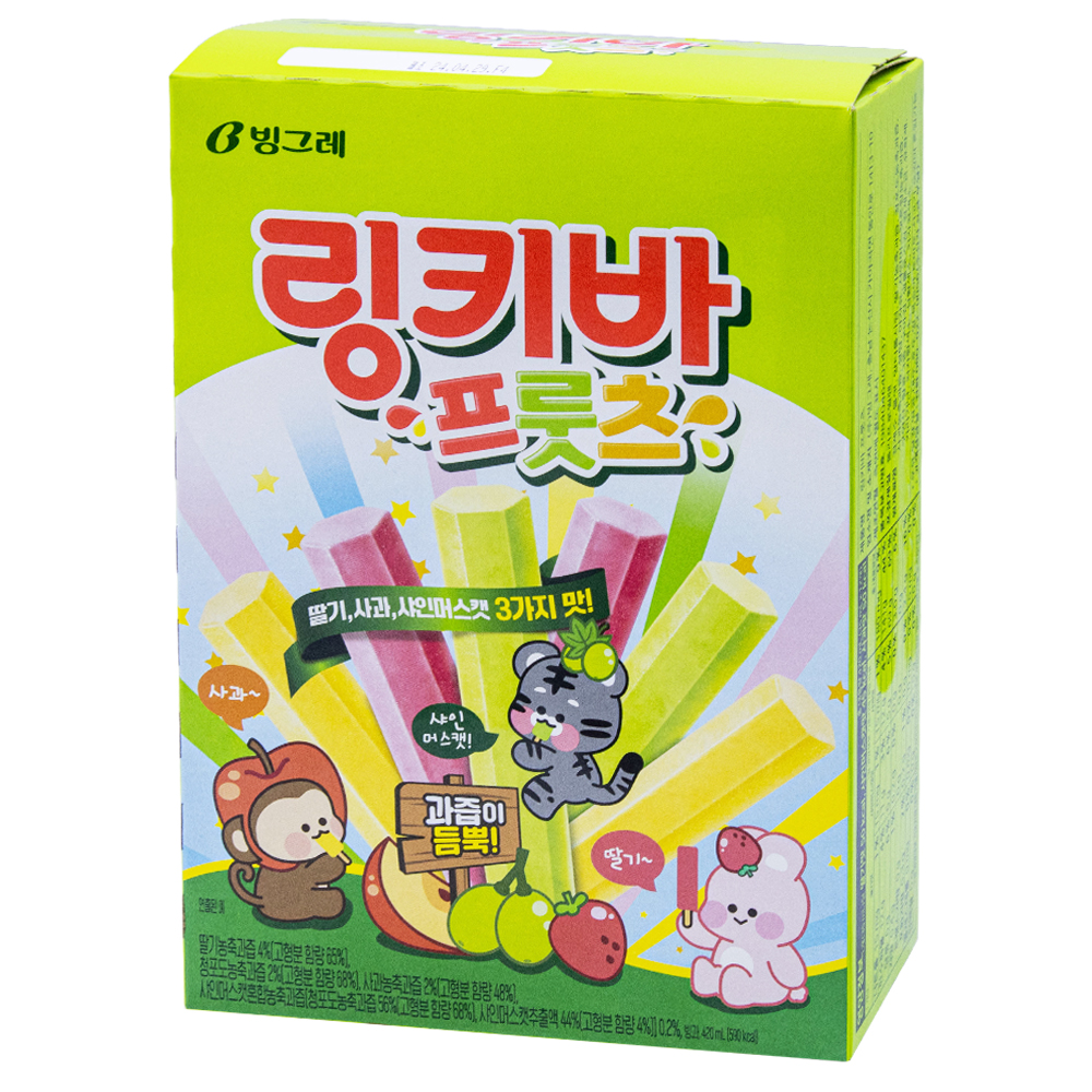 빙그레 링키바 프룻츠 딸기맛 35mL