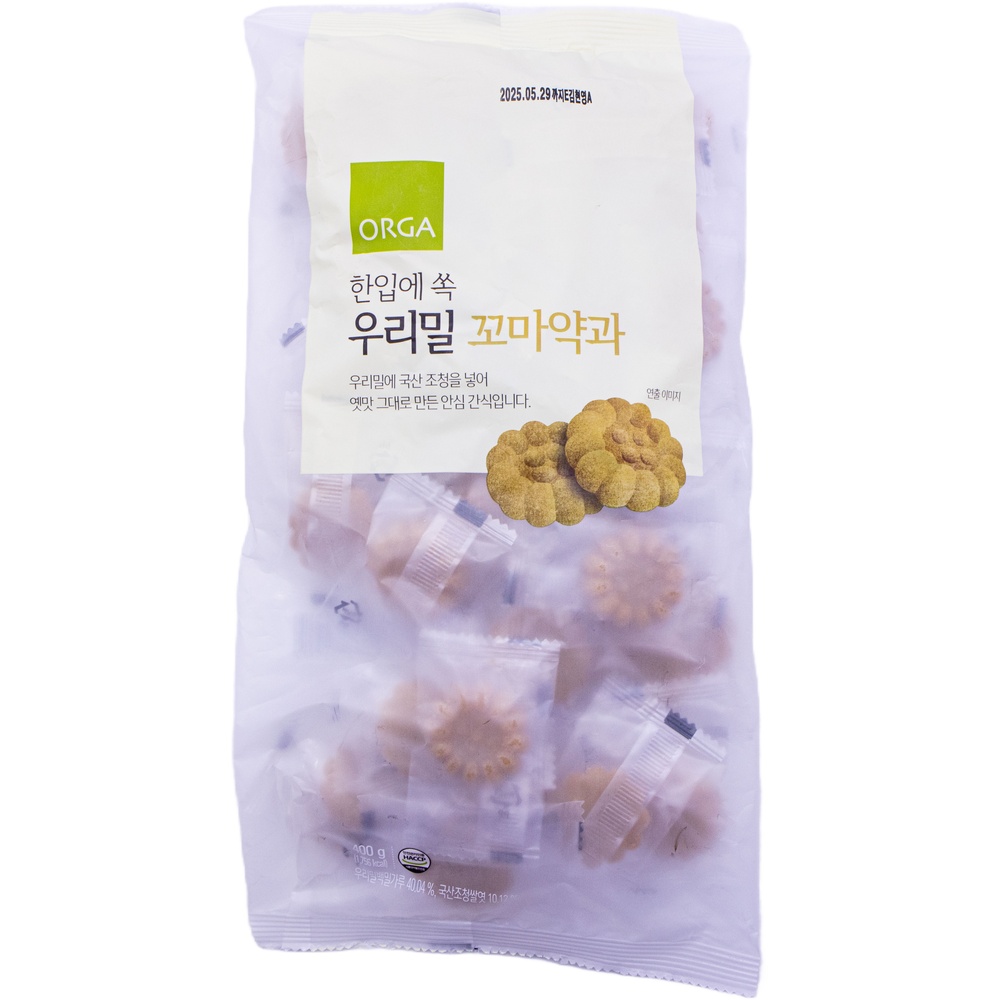풀무원 올가 한입에 쏙 우리밀 꼬마약과 400g