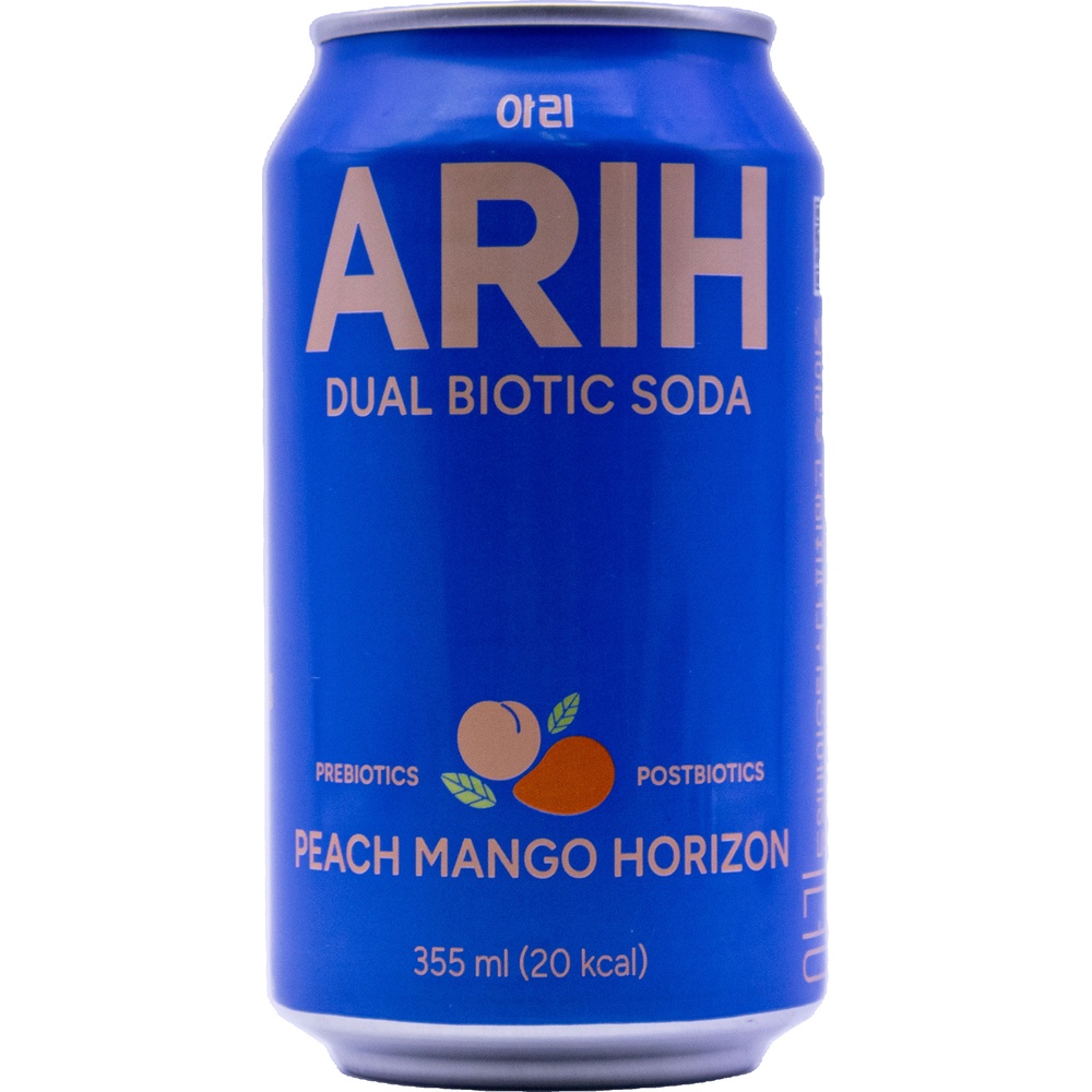 hy 아리 듀얼 바이오틱 소다 피치 망고 호라이즌 355mL
