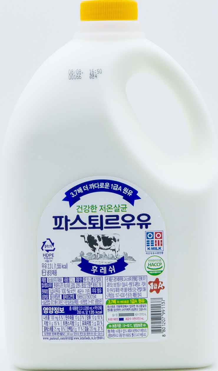 롯데푸드 파스퇴르 우유 후레쉬 2300ml