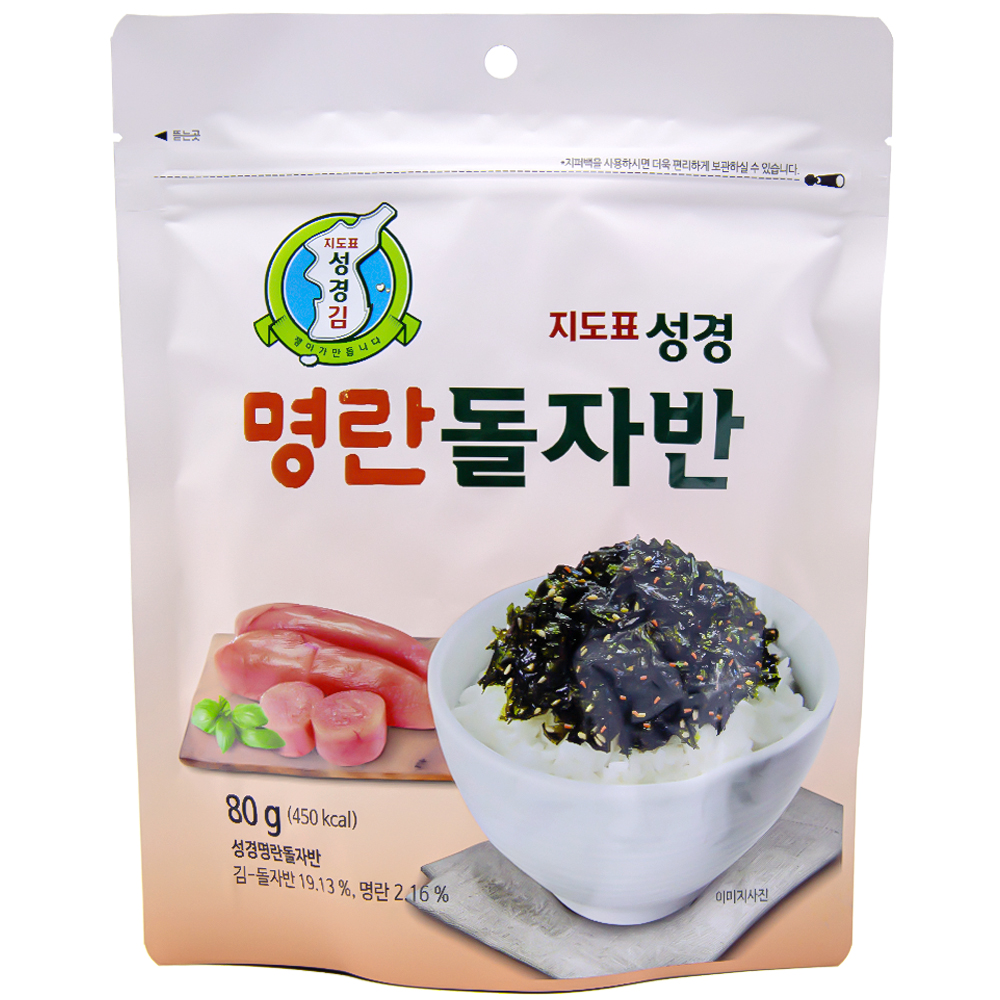 성경 명란돌자반 80g