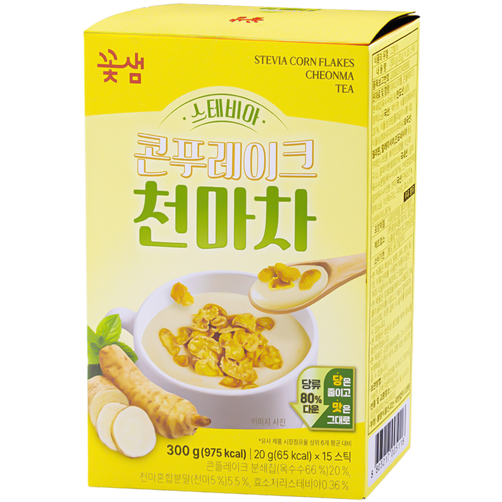 꽃샘 스테비아 콘푸레이크 천마차 20g