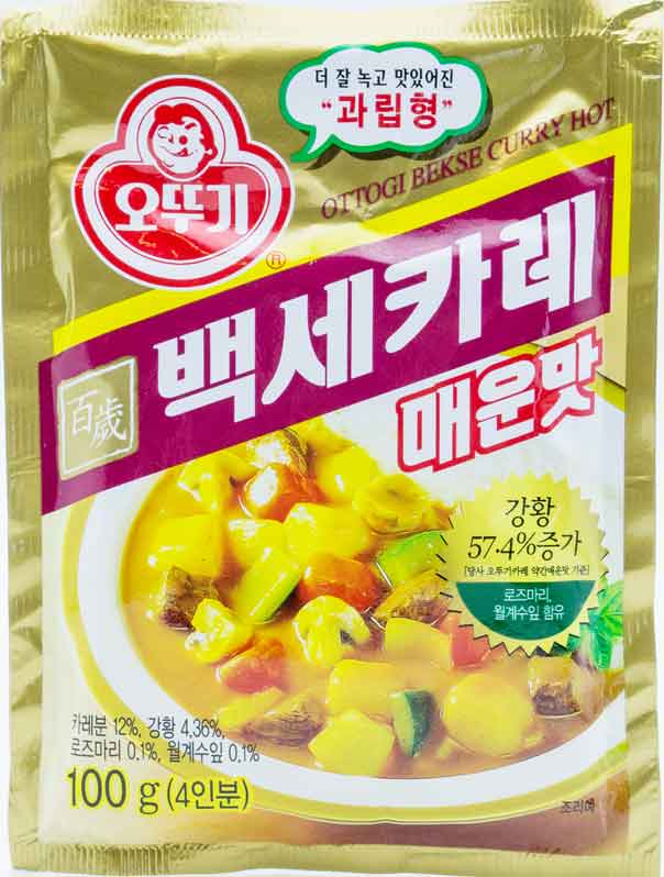 오뚜기 백세카레 매운맛 100g