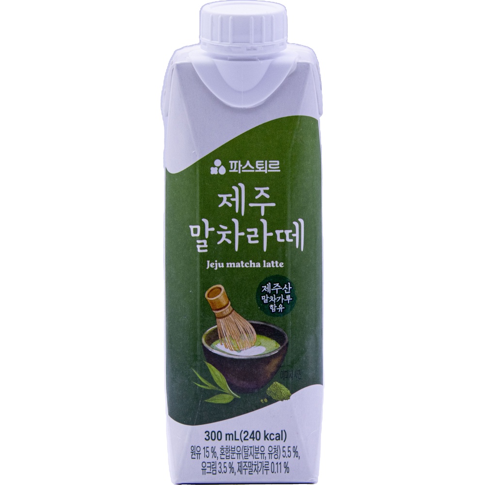 롯데 파스퇴르 제주 말차라떼 300mL