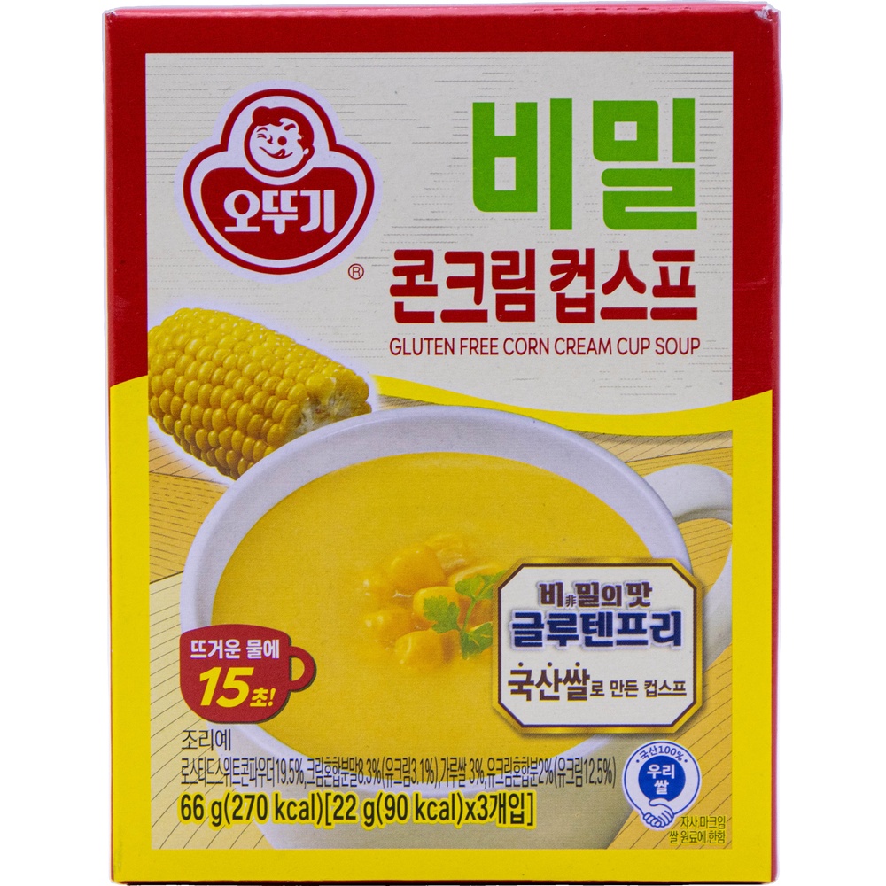 오뚜기 비밀 콘크림 컵스프 22g